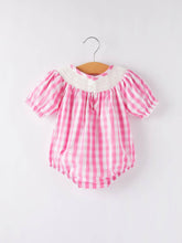 Load image into Gallery viewer, Horse Embroidery Smocking Girls Romper