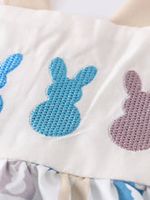 Load image into Gallery viewer, Beige Plaid Rabbit Applique Boy Romper