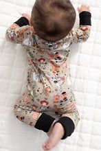 Load image into Gallery viewer, Round Up Gang Zipper Romper
