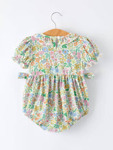Load image into Gallery viewer, "MAMA'S GILR" Embroidered Smocked Girls' Romper
