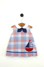Load image into Gallery viewer, Sailboat Applique Sundress

