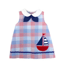 Load image into Gallery viewer, Sailboat Applique Sundress
